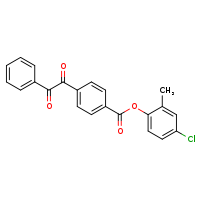 4-chloro-2-methylphenyl 4-(2-oxo-2-phenylacetyl)benzoate