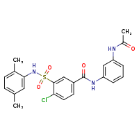 4-chloro-3-[(2,5-dimethylphenyl)sulfamoyl]-N-(3-acetamidophenyl)benzamide
