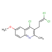 4-chloro-3-(3,3-dichloroprop-2-en-1-yl)-6-methoxy-2-methylquinoline
