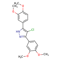 4-chloro-3,5-bis(3,4-dimethoxyphenyl)-1H-pyrazole