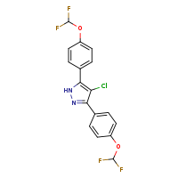 4-chloro-3,5-bis[4-(difluoromethoxy)phenyl]-1H-pyrazole