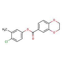 4-chloro-3-methylphenyl 2,3-dihydro-1,4-benzodioxine-6-carboxylate