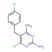 4-chloro-5-[(4-chlorophenyl)methyl]-6-methylpyrimidin-2-amine
