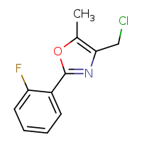 4-(chloromethyl)-2-(2-fluorophenyl)-5-methyl-1,3-oxazole