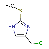 4-(chloromethyl)-2-(methylsulfanyl)-1H-imidazole