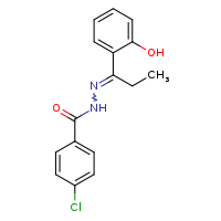 4-chloro-N'-[(1E)-1-(2-hydroxyphenyl)propylidene]benzohydrazide