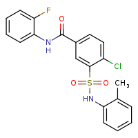 4-chloro-N-(2-fluorophenyl)-3-[(2-methylphenyl)sulfamoyl]benzamide