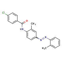 4-chloro-N-{2-methyl-4-[(1E)-2-(2-methylphenyl)diazen-1-yl]phenyl}benzamide