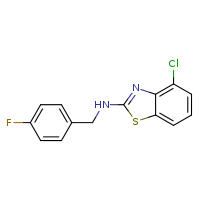 4-chloro-N-[(4-fluorophenyl)methyl]-1,3-benzothiazol-2-amine