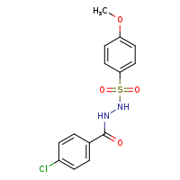 4-chloro-N'-(4-methoxybenzenesulfonyl)benzohydrazide