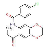 4-chloro-N-(7-propanoyl-2,3-dihydro-1,4-benzodioxin-6-yl)benzamide