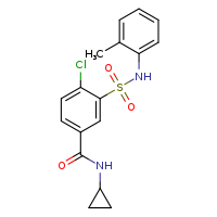 4-chloro-N-cyclopropyl-3-[(2-methylphenyl)sulfamoyl]benzamide