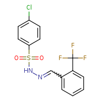 4-chloro-N'-[(E)-[2-(trifluoromethyl)phenyl]methylidene]benzenesulfonohydrazide