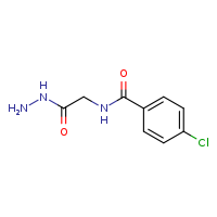 4-chloro-N-[(hydrazinecarbonyl)methyl]benzamide