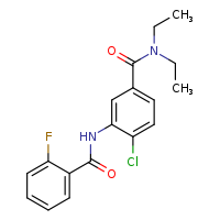 4-chloro-N,N-diethyl-3-(2-fluorobenzamido)benzamide