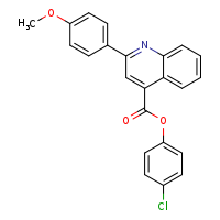 4-chlorophenyl 2-(4-methoxyphenyl)quinoline-4-carboxylate