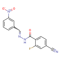 4-cyano-2-fluoro-N'-[(E)-(3-nitrophenyl)methylidene]benzohydrazide
