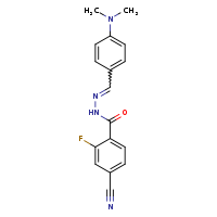 4-cyano-N'-[(E)-[4-(dimethylamino)phenyl]methylidene]-2-fluorobenzohydrazide
