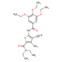 4-cyano-N,N-diethyl-3-methyl-5-(3,4,5-triethoxybenzamido)thiophene-2-carboxamide