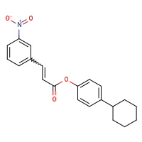 4-cyclohexylphenyl (2E)-3-(3-nitrophenyl)prop-2-enoate
