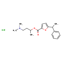 4-(dimethylamino)butan-2-yl 5-(1-phenylethyl)furan-2-carboxylate hydrochloride