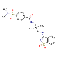4-(dimethylsulfamoyl)-N-{3-[(1,1-dioxo-1??,2-benzothiazol-3-yl)amino]-2,2-dimethylpropyl}benzamide