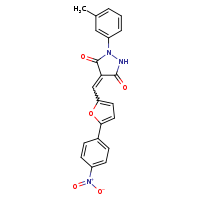 (4E)-1-(3-methylphenyl)-4-{[5-(4-nitrophenyl)furan-2-yl]methylidene}pyrazolidine-3,5-dione