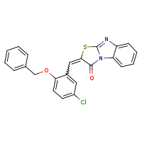 (4E)-4-{[2-(benzyloxy)-5-chlorophenyl]methylidene}-5-thia-2,7-diazatricyclo[6.4.0.0²,?]dodeca-1(12),6,8,10-tetraen-3-one