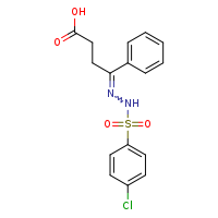 (4E)-4-[(4-chlorobenzenesulfonamido)imino]-4-phenylbutanoic acid