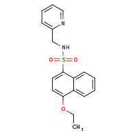 4-ethoxy-N-(pyridin-2-ylmethyl)naphthalene-1-sulfonamide