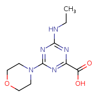 4-(ethylamino)-6-(morpholin-4-yl)-1,3,5-triazine-2-carboxylic acid