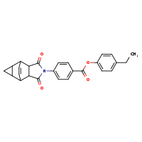 4-ethylphenyl 4-{3,5-dioxo-4-azatetracyclo[5.3.2.0²,?.0?,¹?]dodec-11-en-4-yl}benzoate