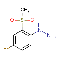 (4-fluoro-2-methanesulfonylphenyl)hydrazine