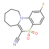 4-fluoro-8,8-dioxo-8??-thia-1-azatricyclo[8.5.0.0²,?]pentadeca-2(7),3,5,9-tetraene-9-carbonitrile