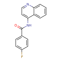 4-fluoro-N-(quinolin-4-yl)benzamide