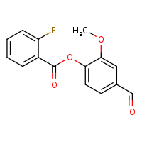 4-formyl-2-methoxyphenyl 2-fluorobenzoate