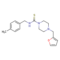 4-(furan-2-ylmethyl)-N-[(4-methylphenyl)methyl]piperazine-1-carbothioamide
