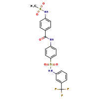 4-methanesulfonamido-N-(4-{[3-(trifluoromethyl)phenyl]sulfamoyl}phenyl)benzamide