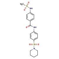 4-methanesulfonamido-N-[4-(piperidine-1-sulfonyl)phenyl]benzamide