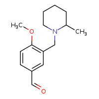 4-methoxy-3-[(2-methylpiperidin-1-yl)methyl]benzaldehyde