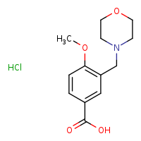 4-methoxy-3-(morpholin-4-ylmethyl)benzoic acid hydrochloride