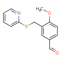 4-methoxy-3-[(pyridin-2-ylsulfanyl)methyl]benzaldehyde