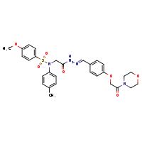 4-methoxy-N-(4-methylphenyl)-N-({N'-[(E)-{4-[2-(morpholin-4-yl)-2-oxoethoxy]phenyl}methylidene]hydrazinecarbonyl}methyl)benzenesulfonamide
