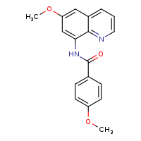 4-methoxy-N-(6-methoxyquinolin-8-yl)benzamide