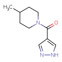 4-methyl-1-(1H-pyrazole-4-carbonyl)piperidine