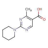 4-methyl-2-(piperidin-1-yl)pyrimidine-5-carboxylic acid