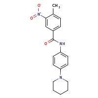 4-methyl-3-nitro-N-[4-(piperidin-1-yl)phenyl]benzamide