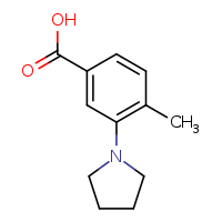 4-methyl-3-(pyrrolidin-1-yl)benzoic acid