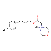 4-methyl-4-{2-[3-(4-methylphenyl)propoxy]-2-oxoethyl}morpholin-4-ium
