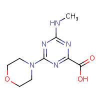 4-(methylamino)-6-(morpholin-4-yl)-1,3,5-triazine-2-carboxylic acid